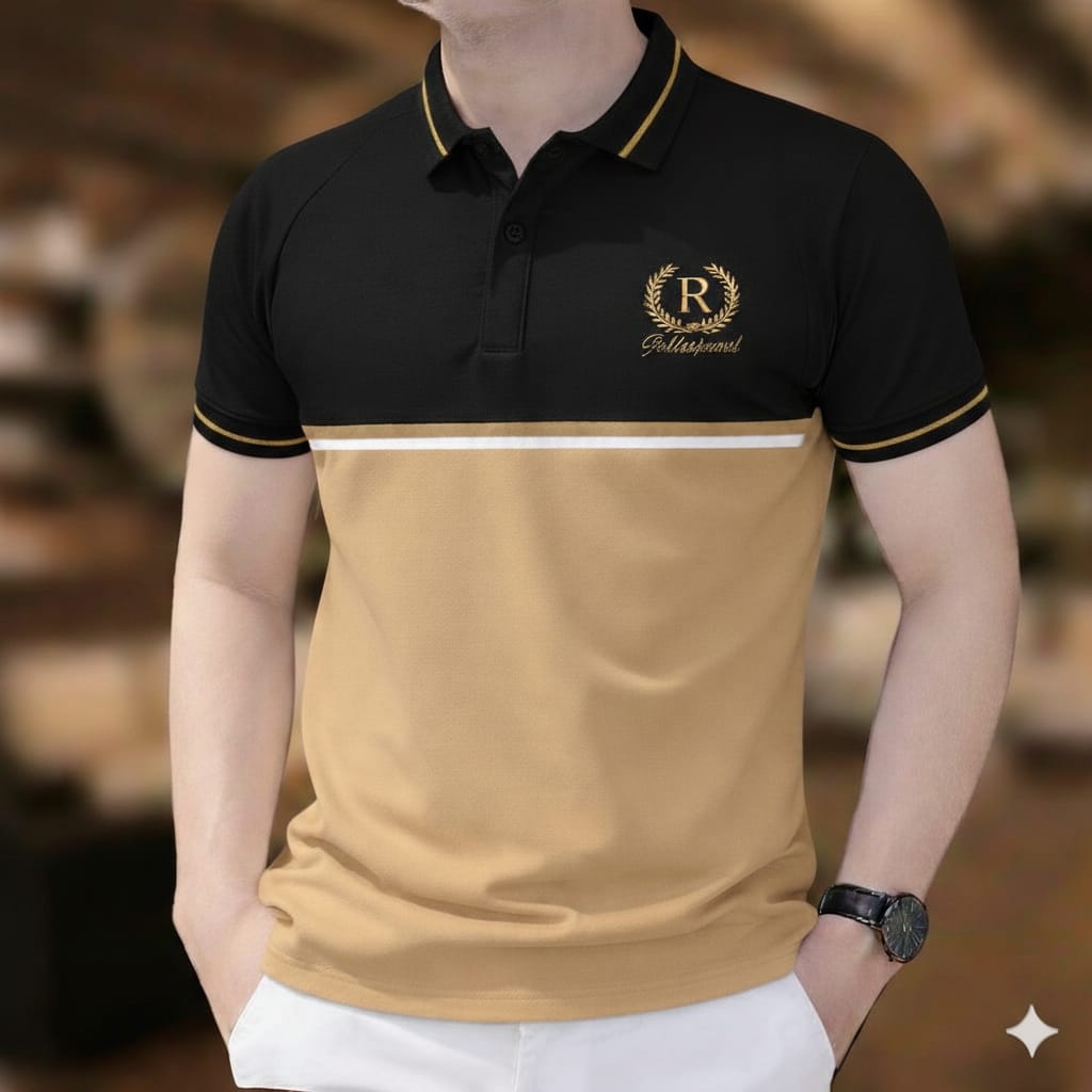 Men's Cotton Polo Shirt with Half Sleeves, 200 GSM, 5 Colours
