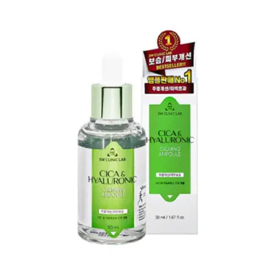 3W Clinic Lab Cica & Hyaluronic Calming Ampoule 50ml (Korea)