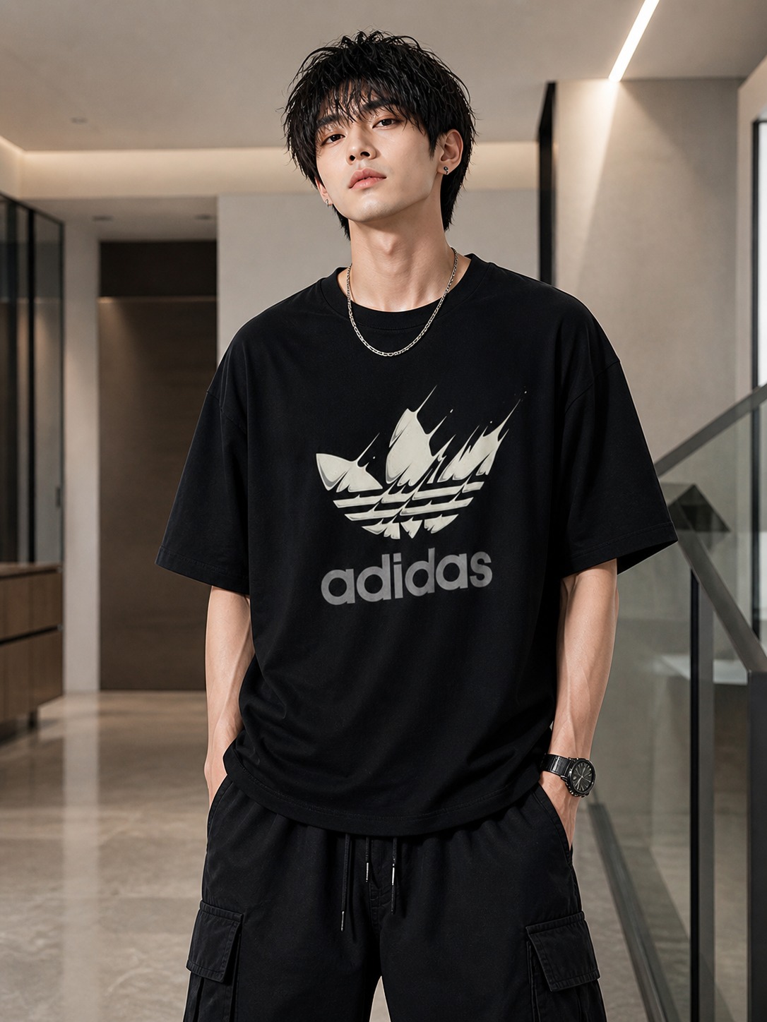 Drop Shoulder T-Shirt for Men and Women, Jersey Cotton, 2 Colours