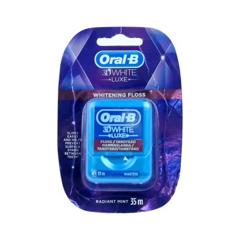 Oral B 3D White Luxe Whitening Floss Radiant Mint 35m (USA)