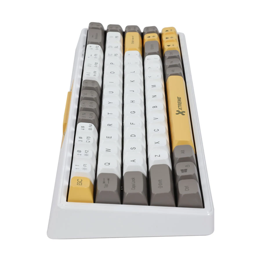 Xtreme KM71G Blue Switch Mechanical Keyboard, Yellow/White/Grey
