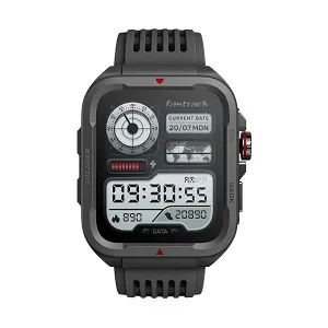 Fastrack Active Black Bluetooth Calling Rugged Smart Watch
