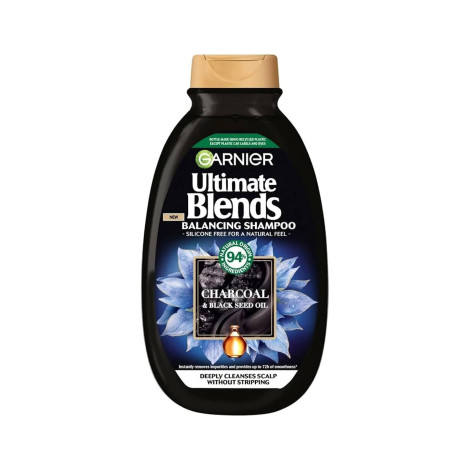 Garnier Ultimate Blends Charcoal & Black Seed Oil Balancing Shampoo 300ml (Poland)