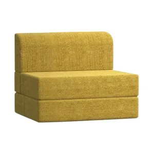 Regal Sofa Cum Bed-Yellow (Double)