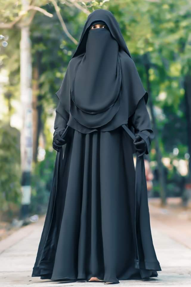 Sunnati Borka, Four Parts with Long Hijab and Hood Hijab