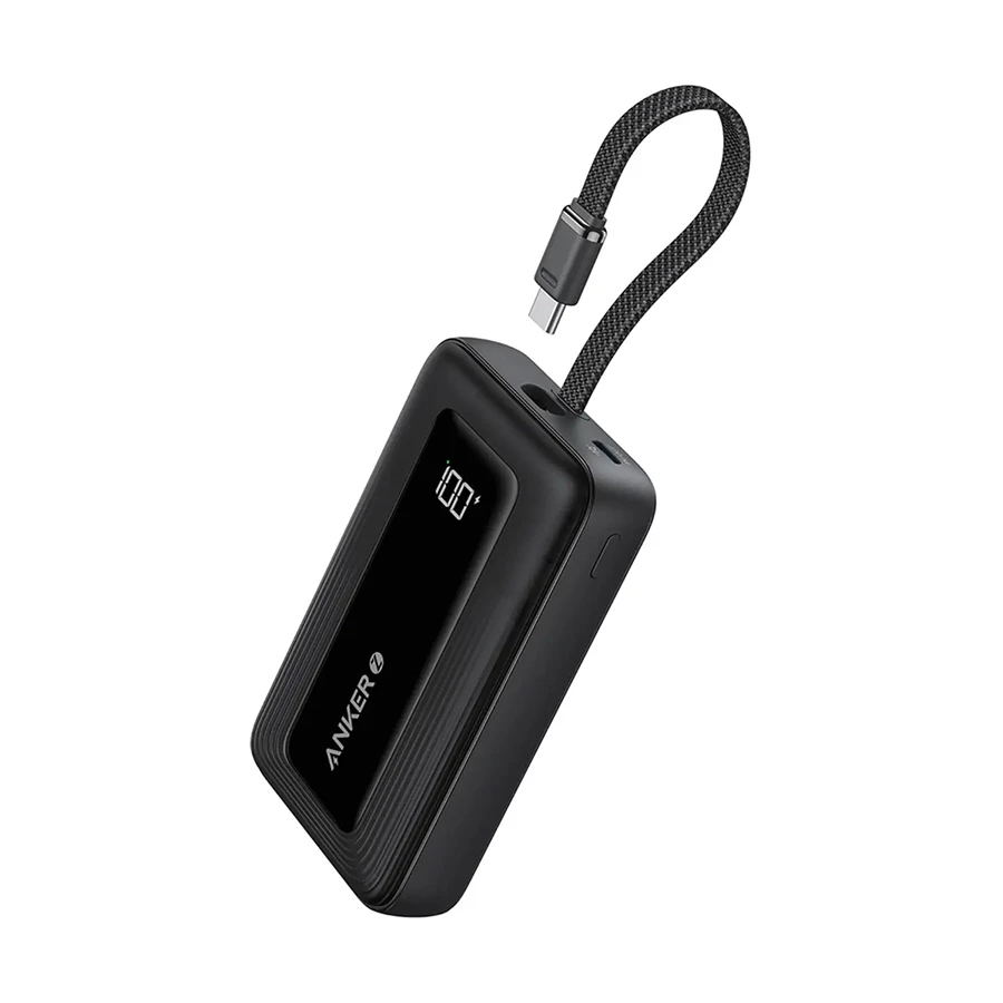 Anker Zolo 10000mAh Black 30W Power Bank with Digital Display