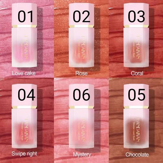 Handaiyan Mousse Liquid Blush 7 ml shade (love cake)