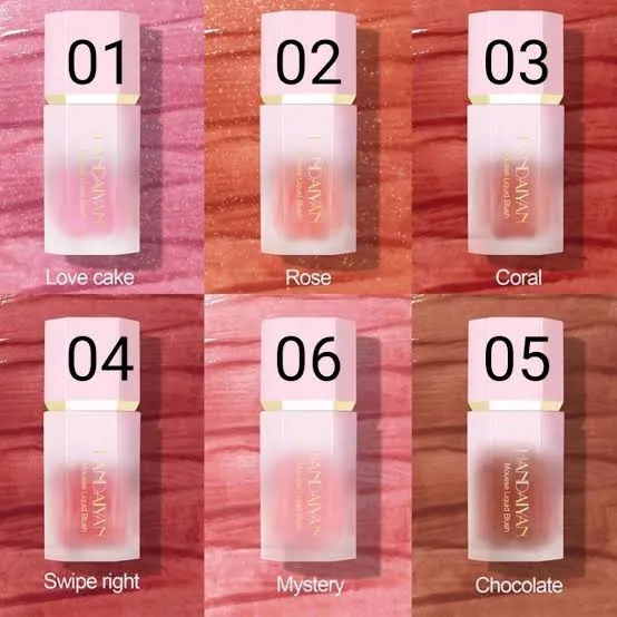 Handaiyan Mousse Liquid Blush 7 ml shade (love cake)