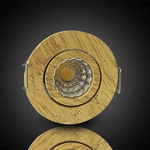 Conceal LED Spot Light 3 Watt White 6500K Body Wood Color