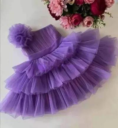 Girls' AC Net Sequin Pori Dress, 6 Months to 7 Years