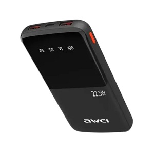 Awei P10K 10000mAh 22.5W PD Fast Charge Power Bank