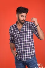 Men's Cotton Formal Shirt in Slim Fit, 2 Colour Choices