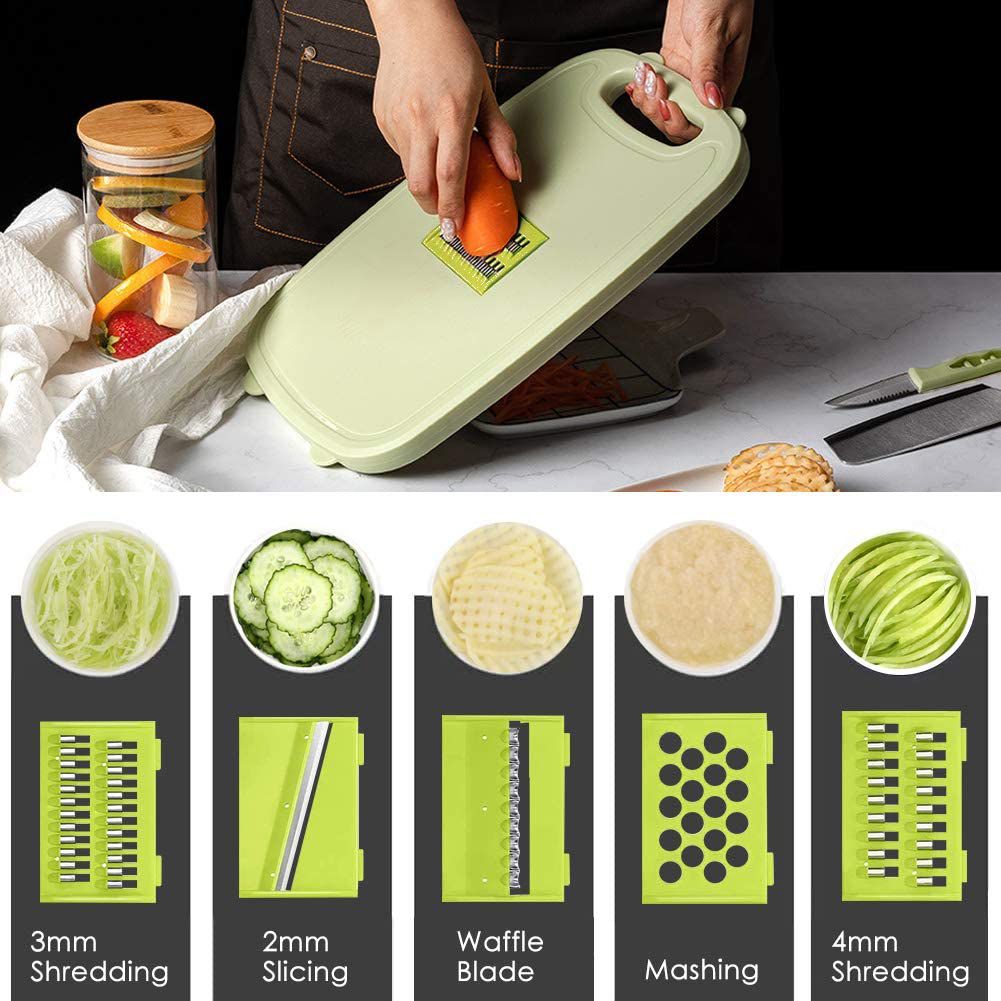 9-in-1 Foldable Silicon Chopping Board set