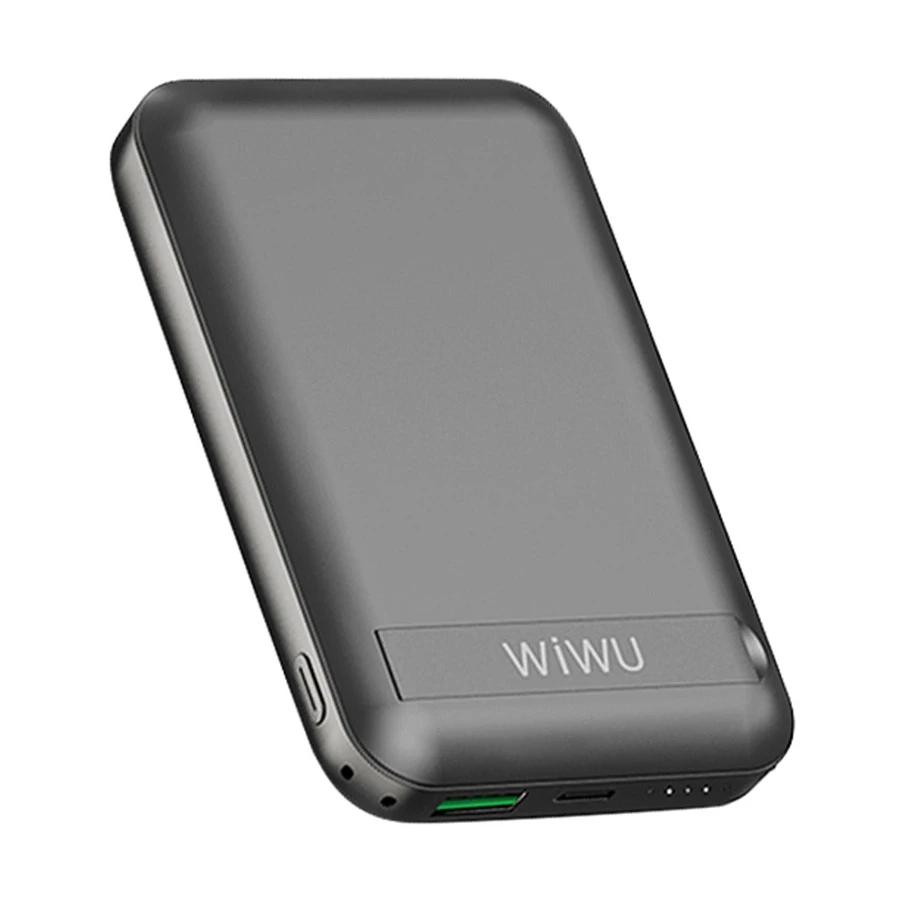 WiWU Snap Cube 10000mAh 22.5W MagSafe Qi Wireless Power Bank Black