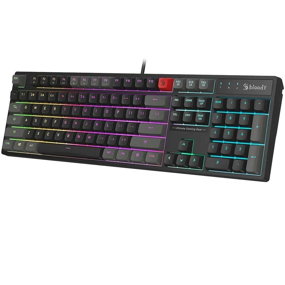 A4Tech Bloody B230N Neon Backlit Wired Black Gaming Keyboard
