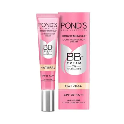 Ponds Natural SPF30 PA++ All In One 3% Niacinamide  BB+ Cream 18g (India)