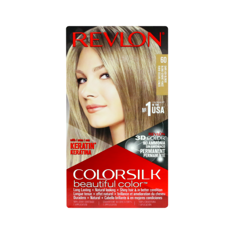 Revlon Colorslk Beautiful Hair Color - 60 Dark Ash Blonde (USA)