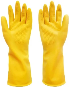 Half Hand Kitchen Gloves one Pair - Multicolor