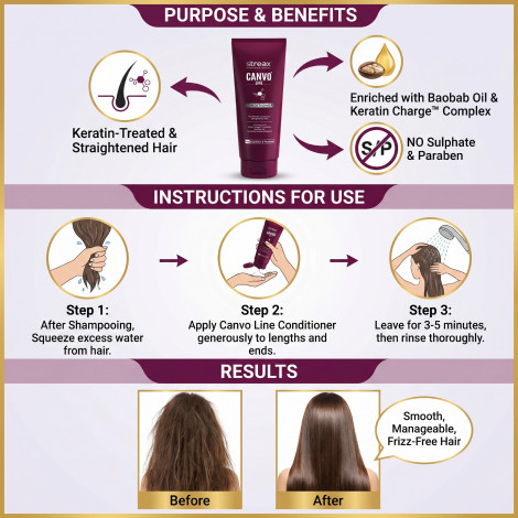 Streax Canvo Line Conditioner 240g (India)