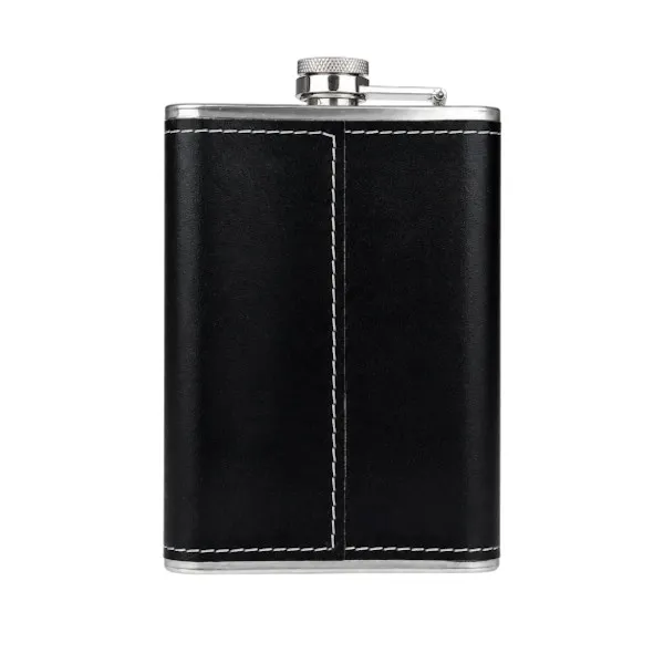 Smart Water Bottle – Premium Leather Wrapped Hip Flask(Any- Colour)