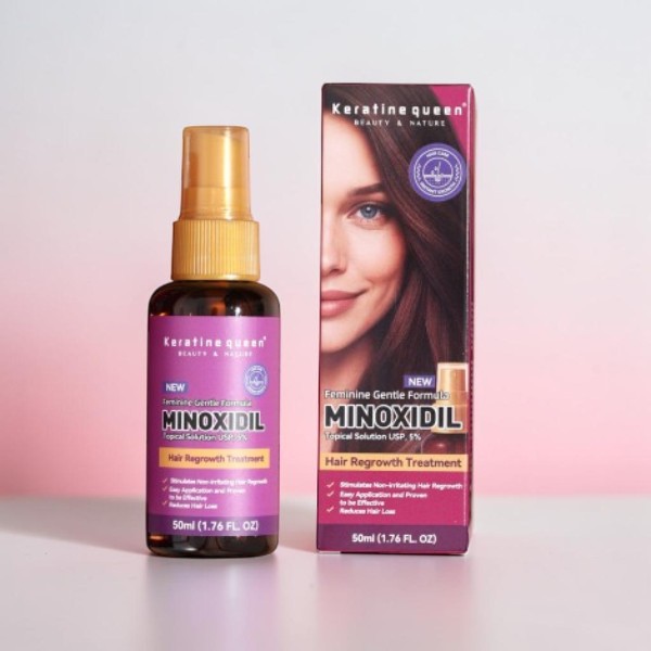 Keratin Queen Feminine Gentle Formula Minoxidil Hair Regrowth Treatment 50ml (UK)