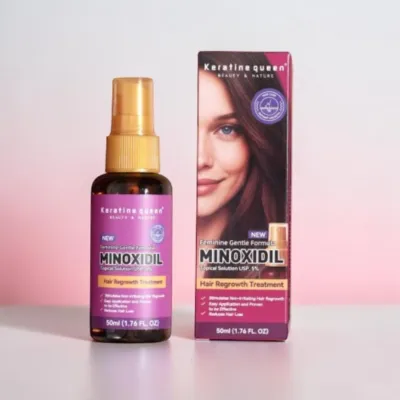 Keratin Queen Feminine Gentle Formula Minoxidil Hair Regrowth Treatment 50ml (UK)