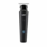 VGR V-937 Professional Cordless Hair & Beard Trimmer for Men – LCD Display, 500 Min Runtime, 2000mAh Battery, Zero Gap Stainless Steel Blade (Black)