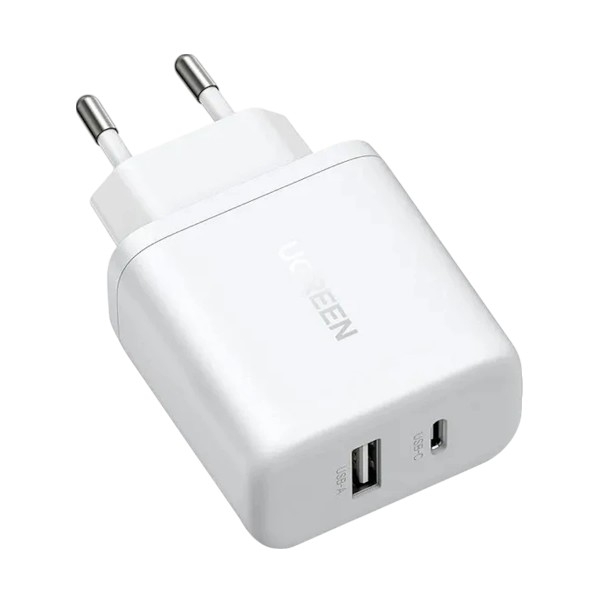 Ugreen X227 USB & USB-C 20W White Charger