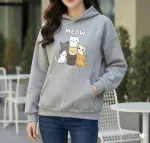 Premium Comfortable Printed Ladies Winter Hoodie