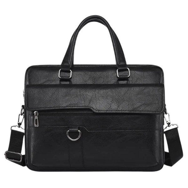 Amsburg Laptop Leather Bag(Black)