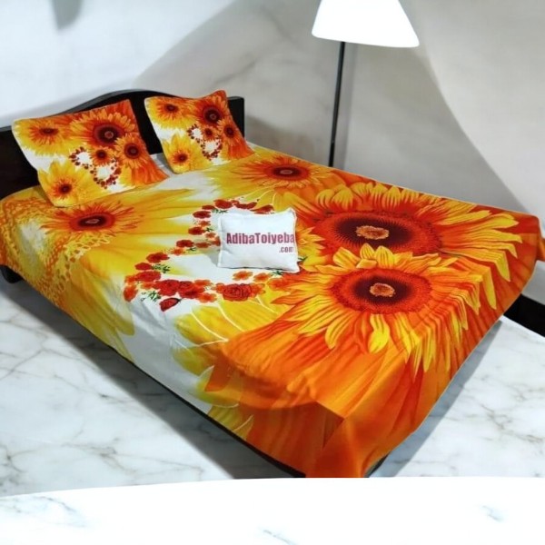 New Exclusive 100% Cotton Bed Sheet 7.5 feet by 8 feet