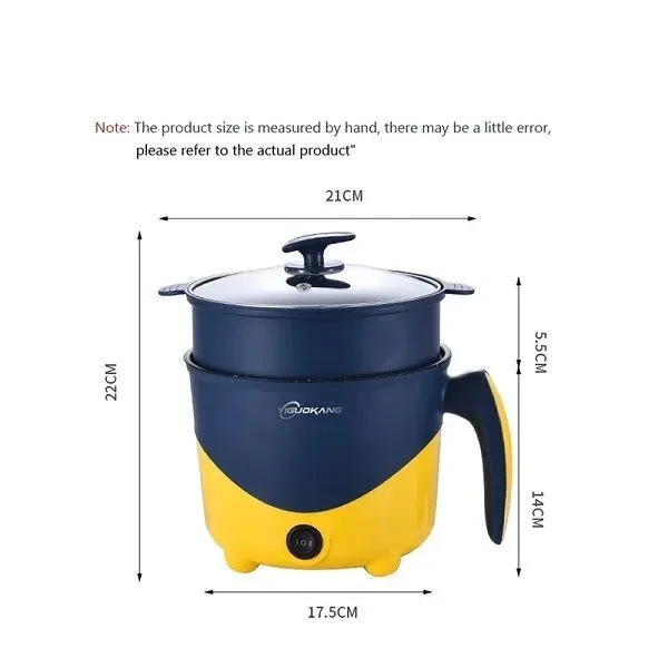 Mini Multi-Functional Double Layer Electric Cooking Pot