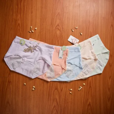 Leakproof cotton panty  for women comfortable underwear - (Multicolor)