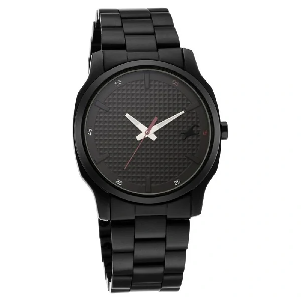 Fastrack NR3255NM01 Stunners Quartz Analog Black Dial Metal Strap Watch