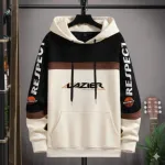 Men's Winter Hoodie, 320 GSM Cotton, Chest 38 to 42 Inch, 4 Colours