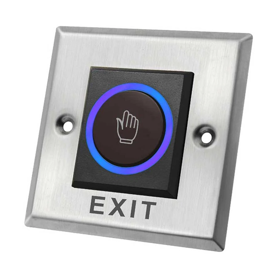 NexaKey K2 Touchless Exit Button, DC 12V, Black & Silver