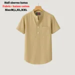 kaizar cotton  Half sleeves katua For Men's