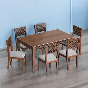 Regal DINING TABLE- PANAM Wooden Dining Table I TDH-344-3-1-20