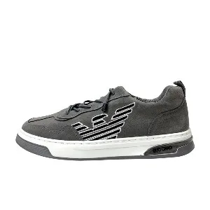 Grey Cross Border All Season Fashion new men's Flats casual Soft leather lace shoes breathable lightweight sneakers