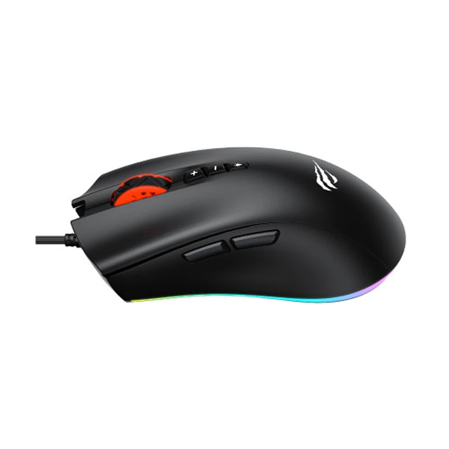 Havit MS1040 RGB Wired Black Programmable Gaming Mouse