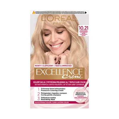 L'Oreal Excellence Creme Triple Care Color - 10.21 Lightest Pearl Blonde (France)