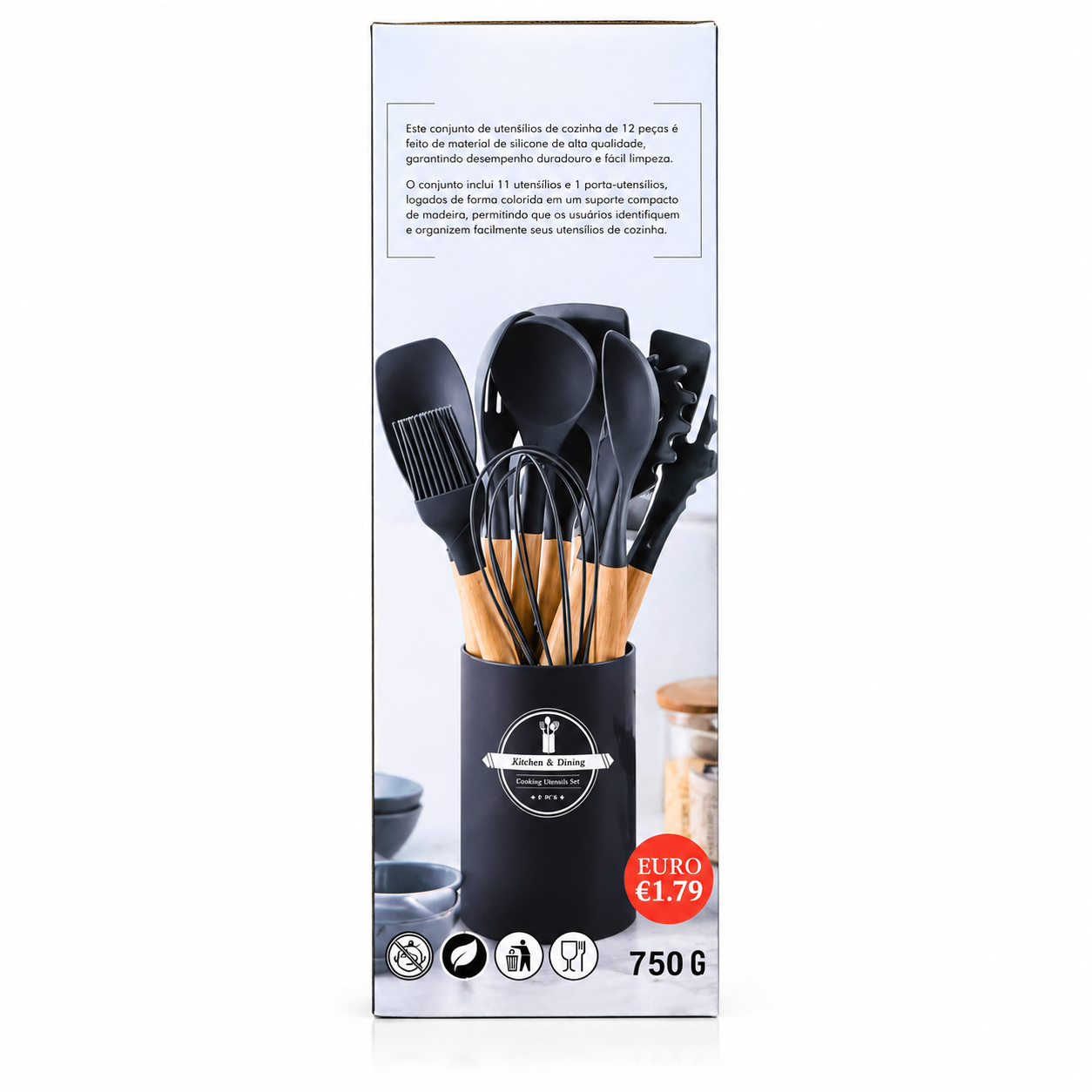 12 pcs Silicone Spatula Sets Heat-Resistant Non-Stick