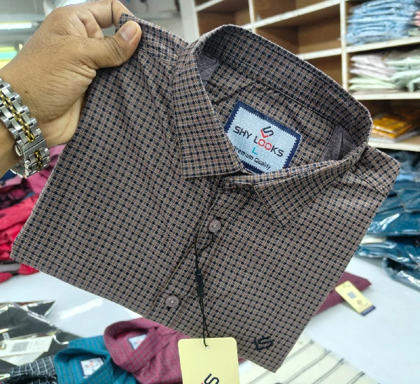 Men's Cotton full Sleeve Check Shirt