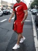 Men's Jersey T-Shirt and Three Quarter Pants Combo, 5 Colours