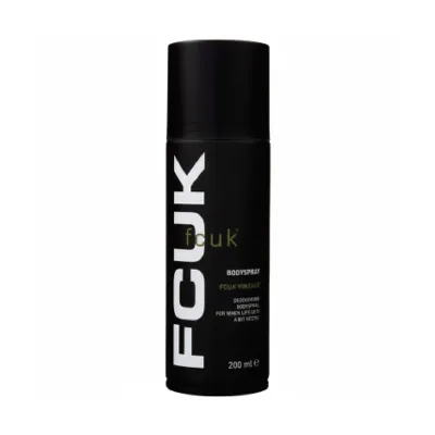 Fcuk Vintage Deodorising Body Spray 200ml (UK)