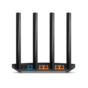 badgeTP-Link Archer C6 V4 - Supports 802.11 AC Standard - Simultaneous 2.4GHz 400 Mbps - MU-MIMO Dual WiFi Router