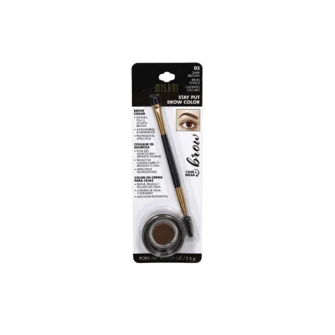 Milani Stay Put Brow Color- 05 Dark Brown (USA)