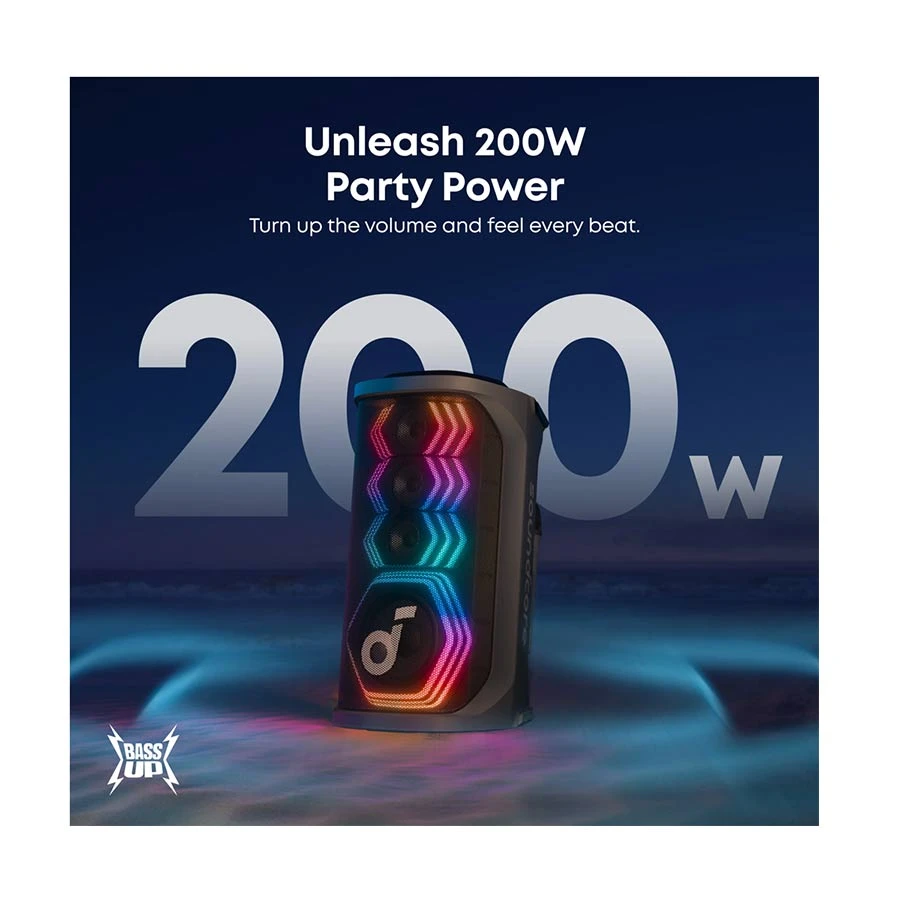 Anker Soundcore Rave 3S Black AI Karaoke Party Speaker