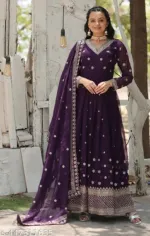 Weightless Georgette Party Gown Three Piece with Sequin and Zari Work