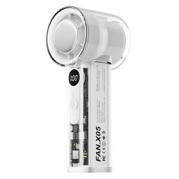 X05 Handheld High-Speed Turbo Cooling Fan 3000mAh Battery